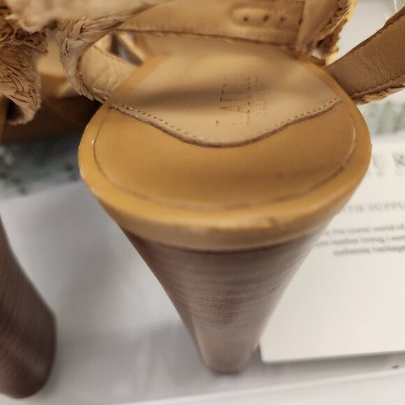 Ralph Lauren "Sasha" Raffia Platform Sandals. NIB. Size Various - Picture 9 of 13